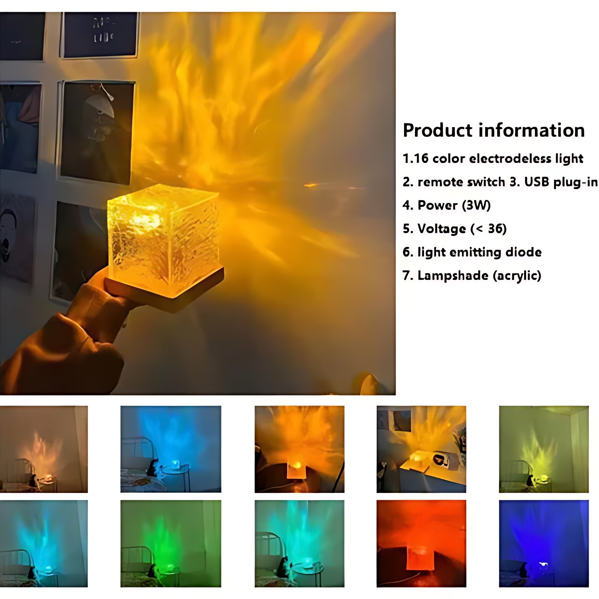 Dynamic Lighting USB Charging Touch Lamp